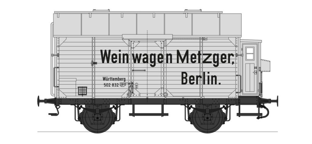 Württemberg 502 832, Metzger Berlin, Dach-Aufstieg mit doppelten Leitern